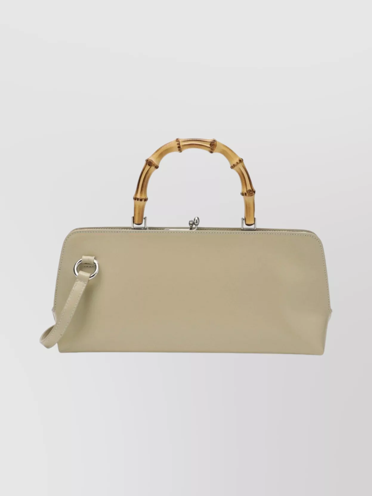 Jil Sander Small Goji Bamboo Bag In Almond Colour Women