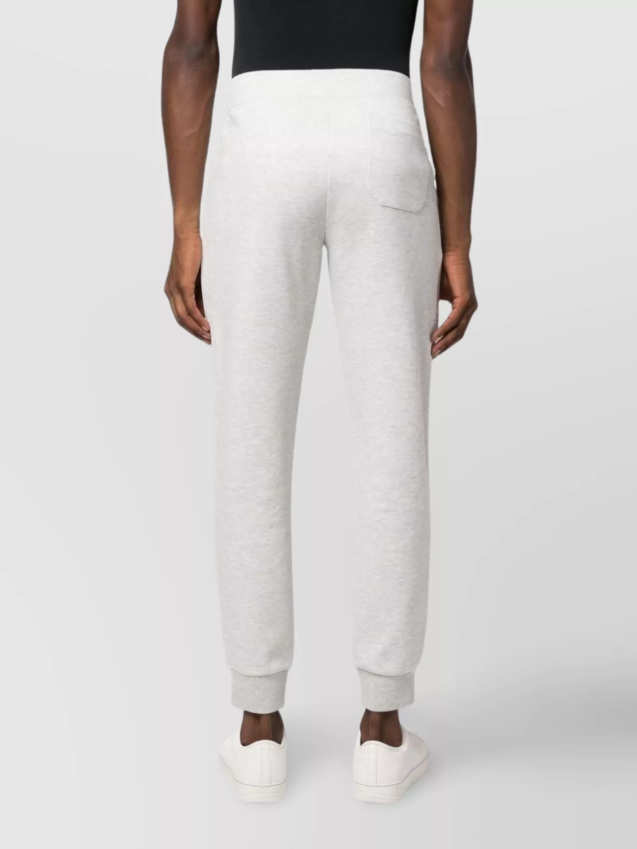 Ralph Lauren Tapered Leg Joggers With Elastic Waistband In White