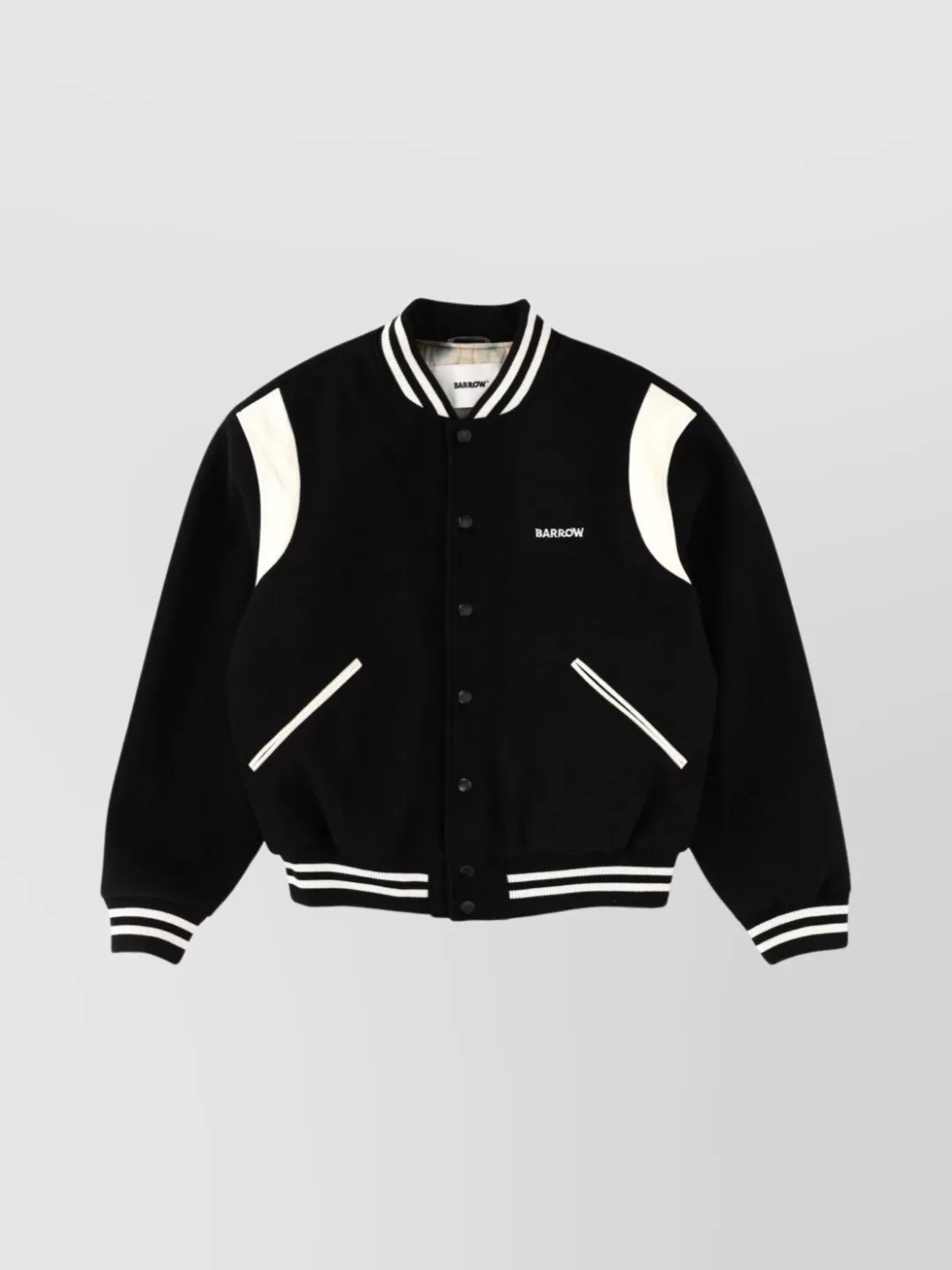 Barrow Stylish Jacket Embroidered Design In Black