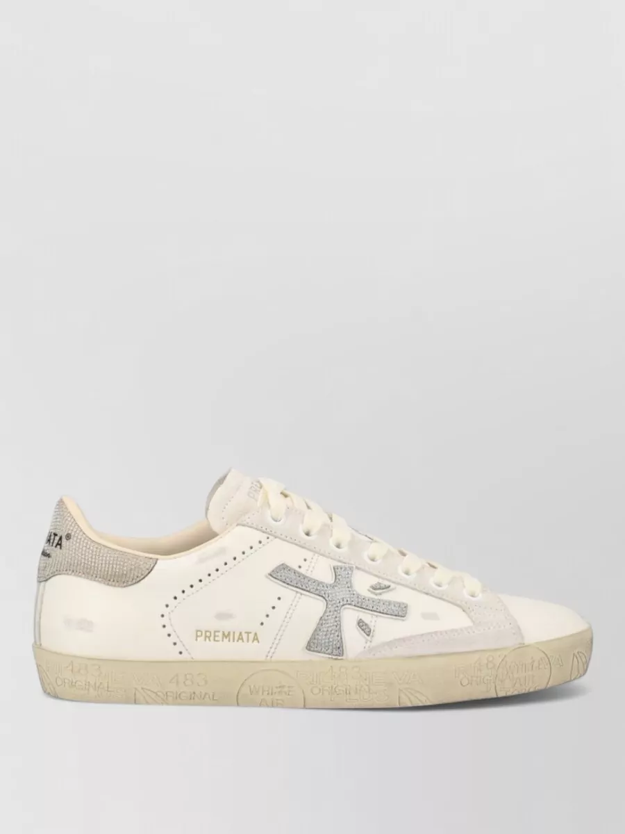 Premiata Leather Low-Top Sneakers