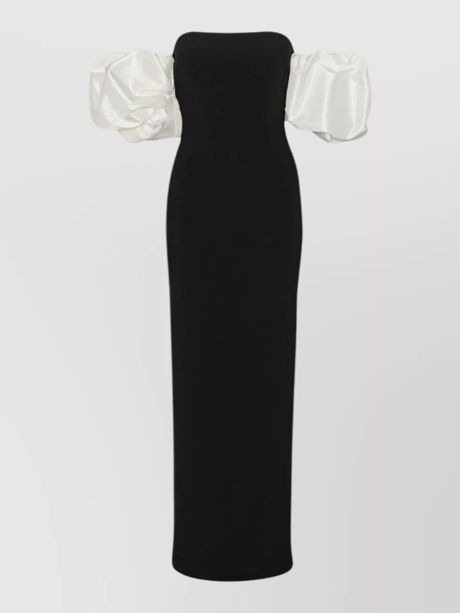 Rotate Puff sleeve maxi dress