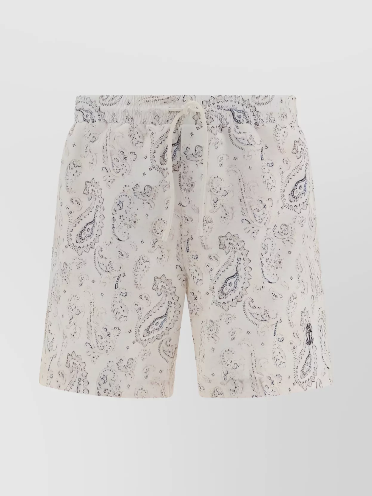 Shop Brunello Cucinelli Swimshorts With Paisley Design And Back Pocket