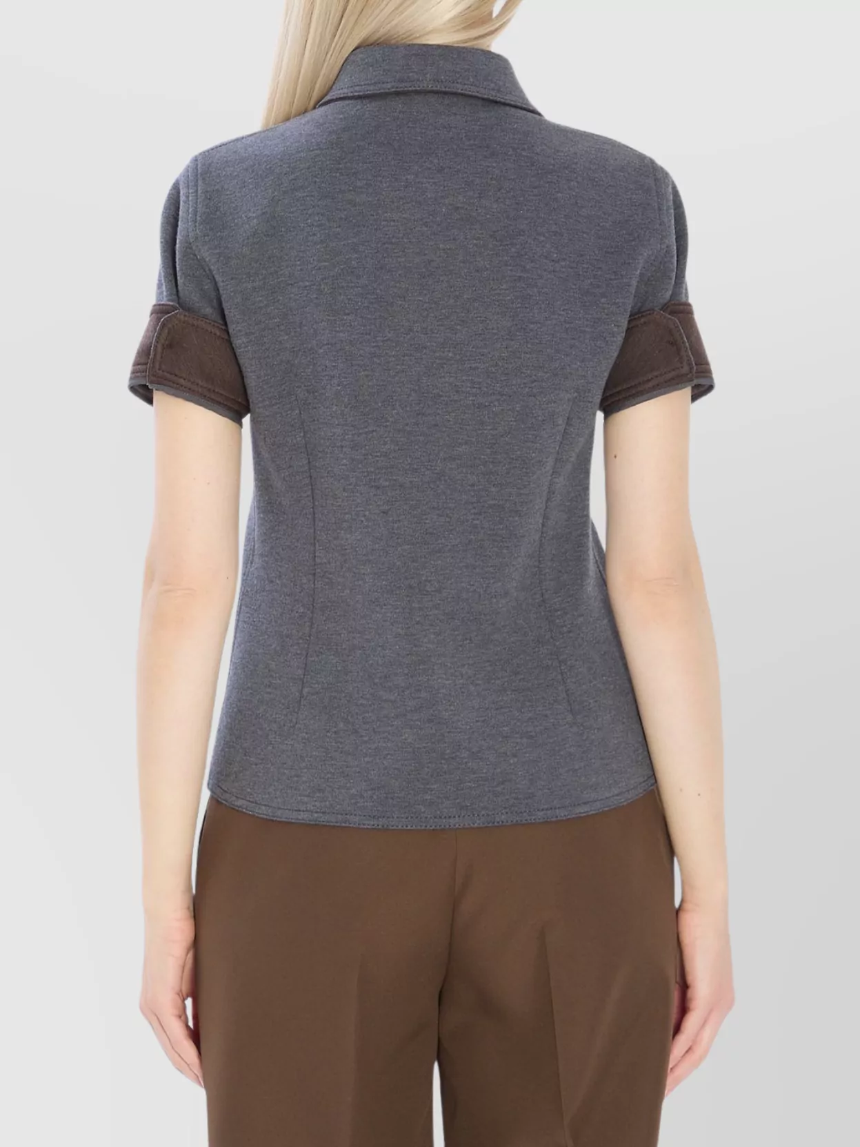 Gucci Jersey Shirt With Long Collar And Buttons