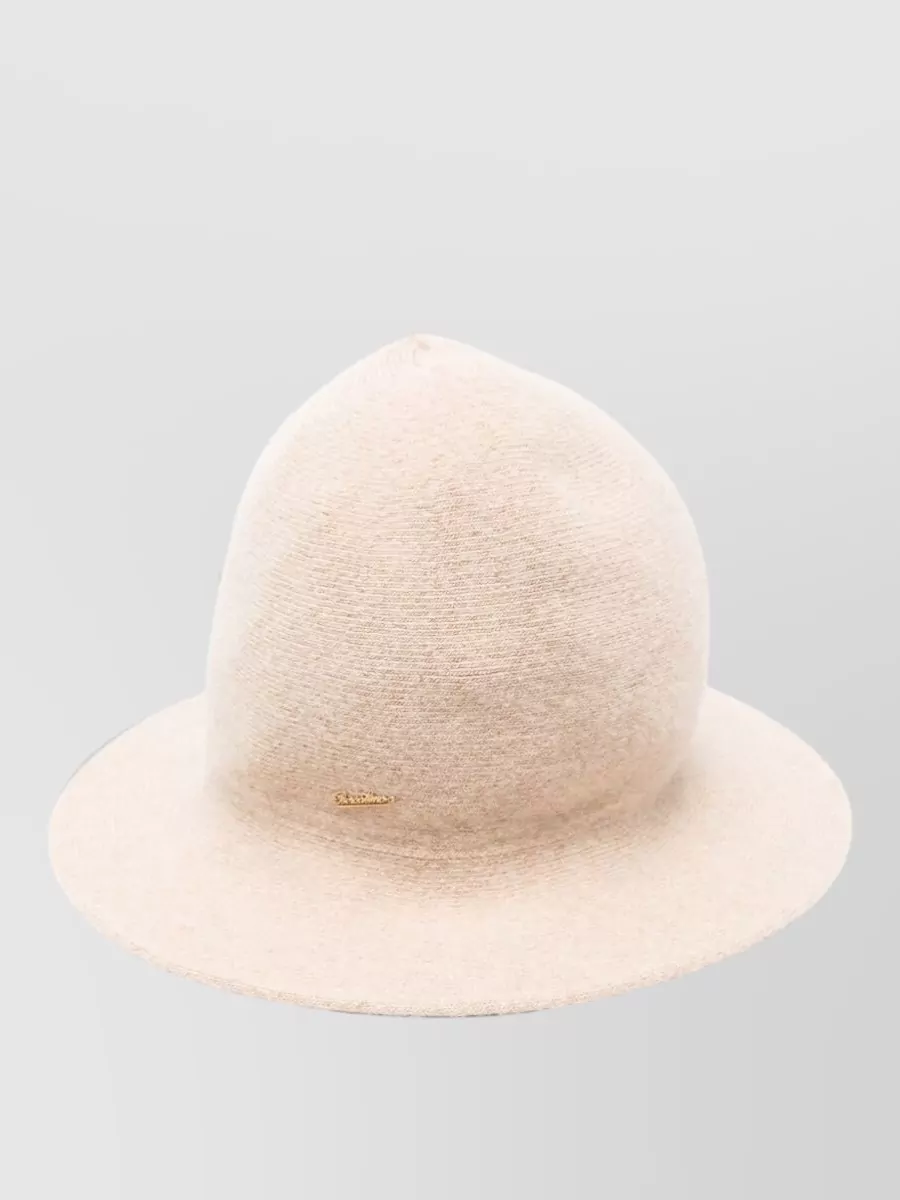 Borsalino cashmere-blend knitted cloche hat