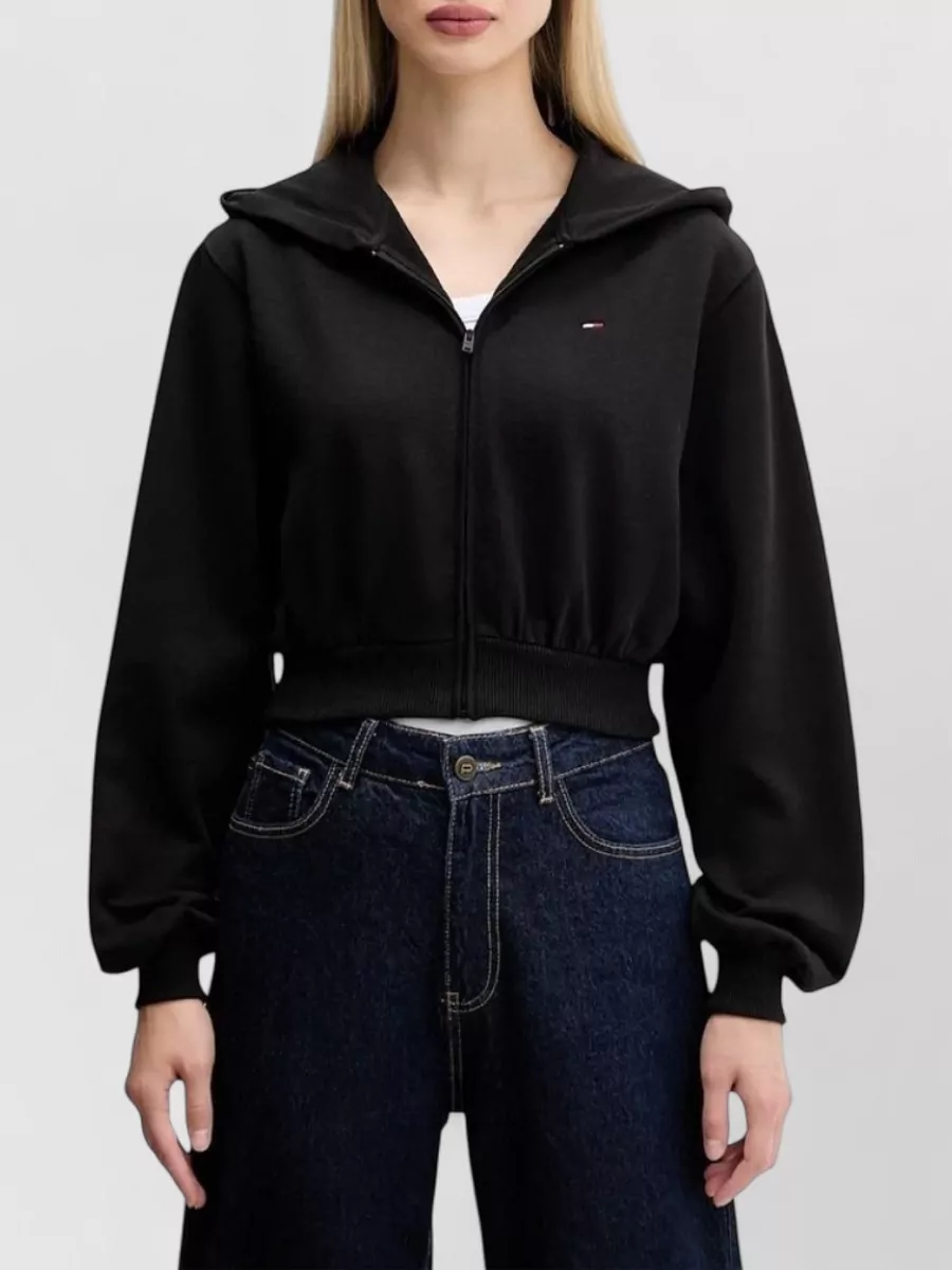 Tommy Hilfiger recycled cotton cropped hoodie