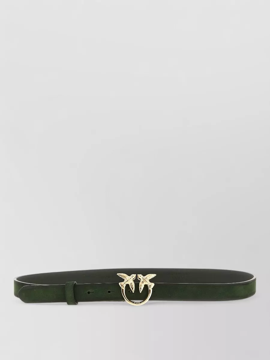 Pinko calfskin leather love berry belt