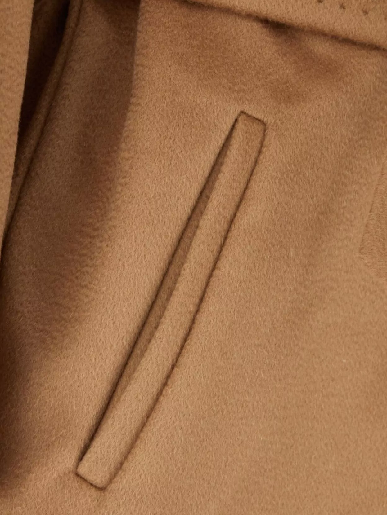 S Max Mara Wool Coat With Belted Waist And Hood