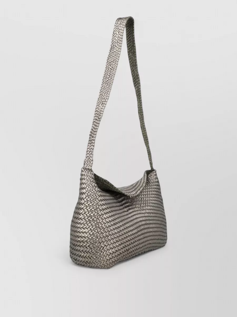 Dragon Diffusion Rectangular Woven Crossbody Bag Long Strap