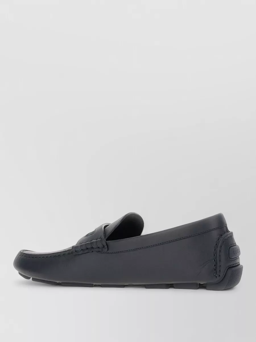Gucci Leather Driver Loafers