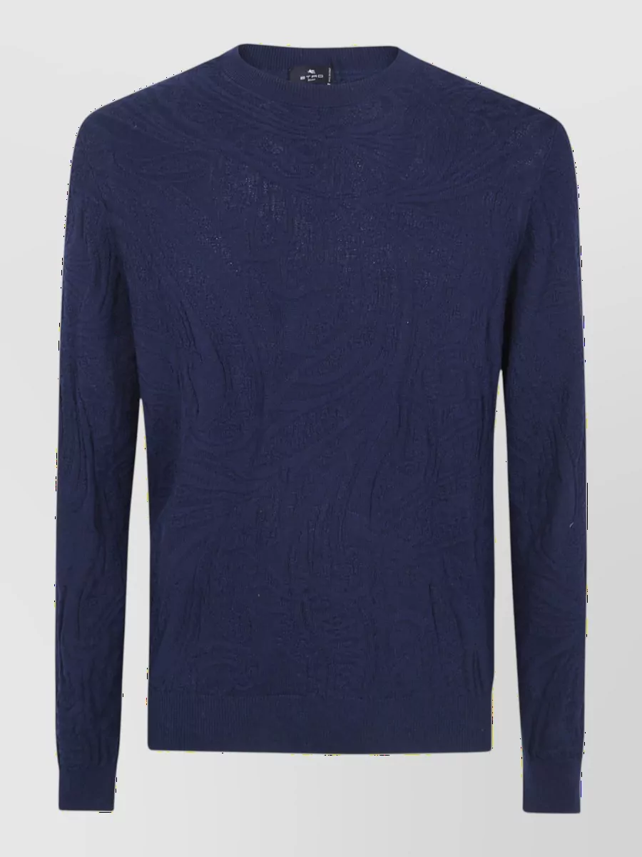 Etro cotton round neck tank top