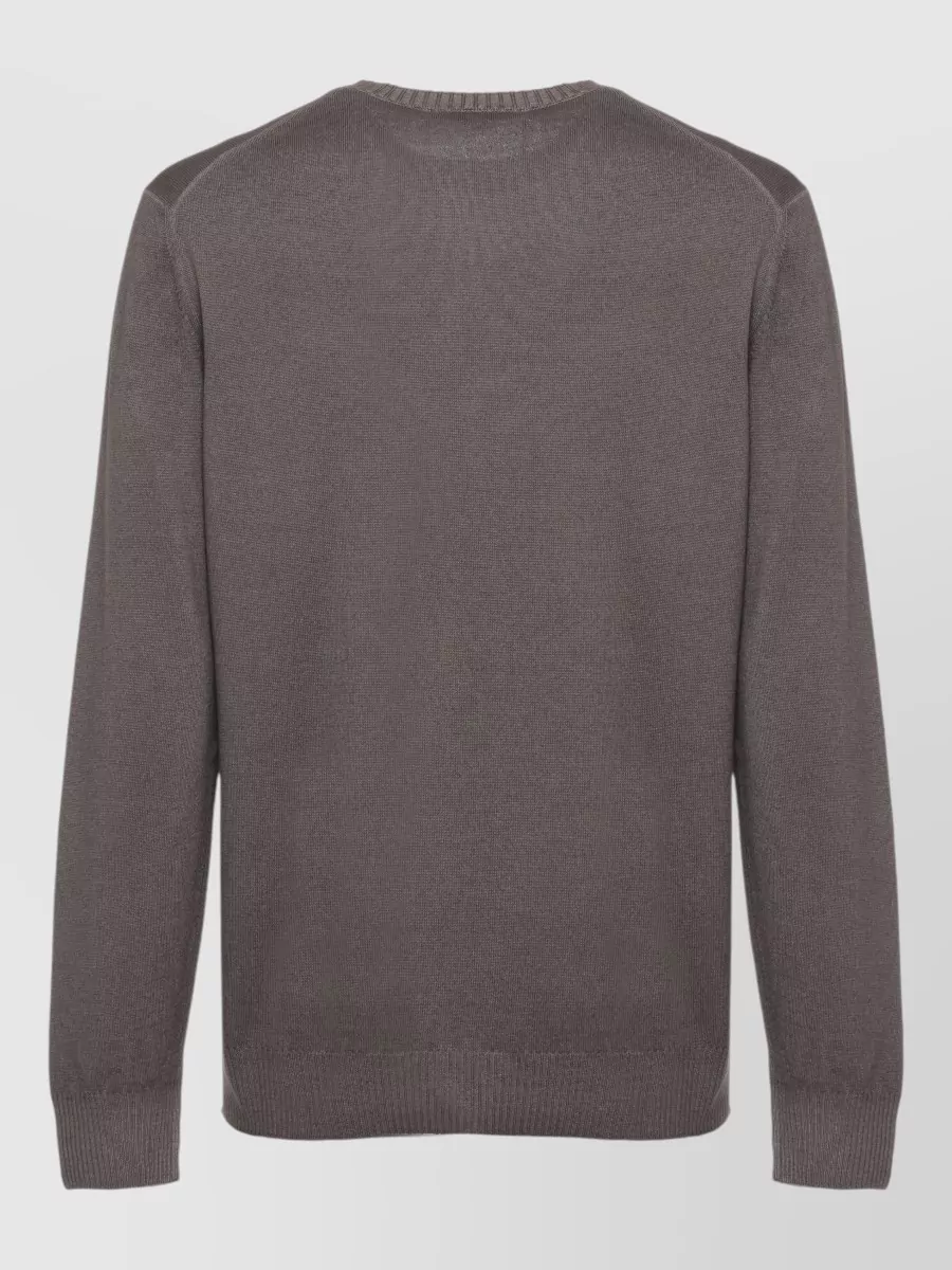 Fay Wool Crew Neck Sweater Long Sleeves