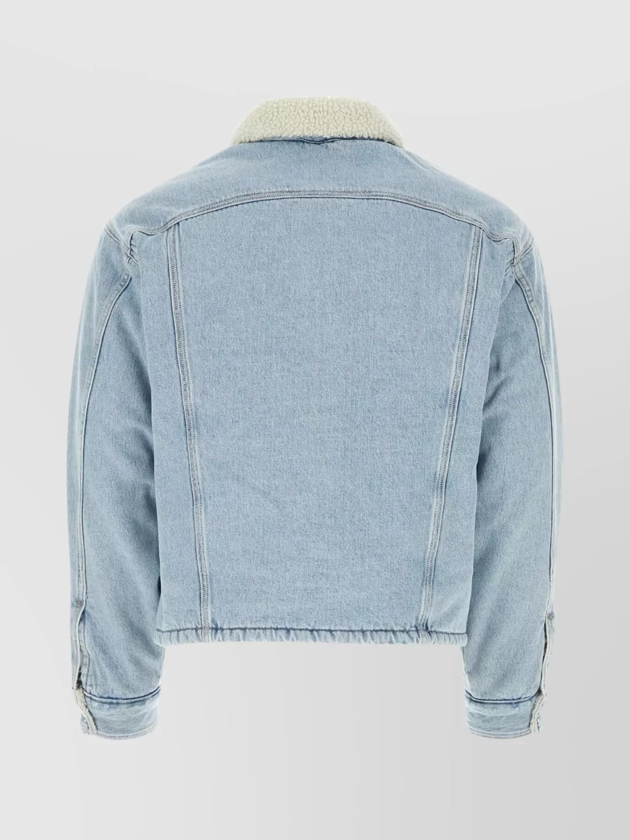 Erl Levi's® Sherpa Trucker Jacket Light Indigo Wash In Blue