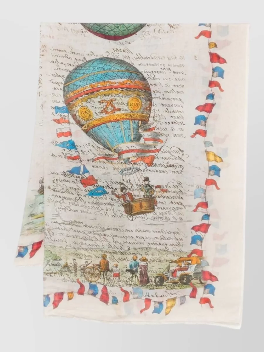 Faliero Sarti Silk Blend Printed Scarf