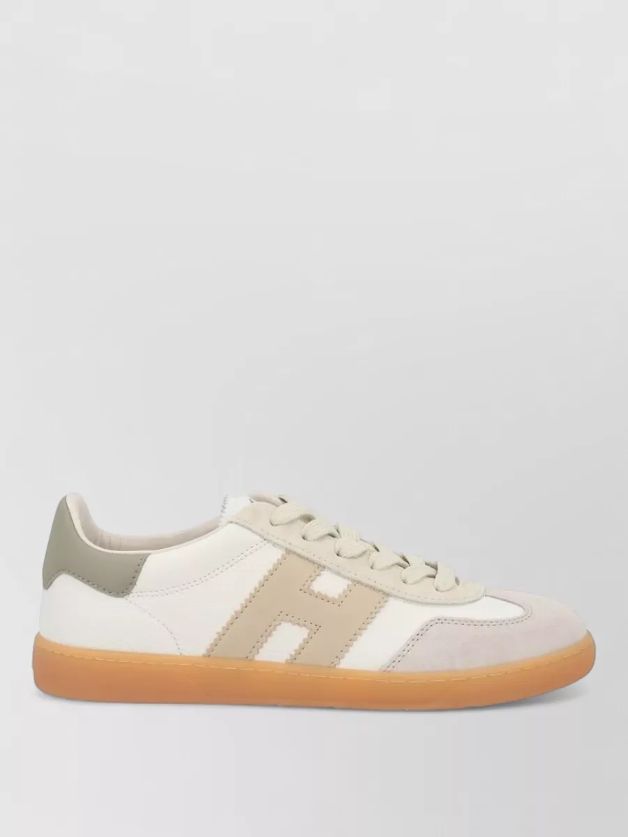 Hogan Low Top Sneakers Contrast Panels Rubber Sole