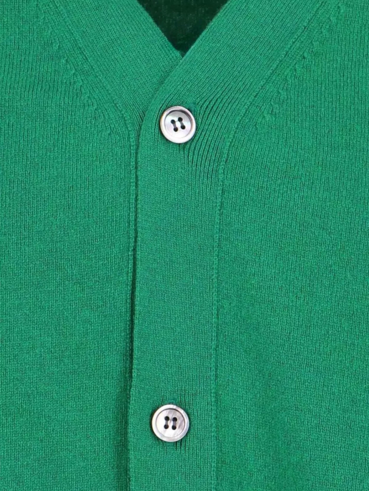 Comme Des Garçons Ribbed V-Neck Knitwear With Long Sleeves