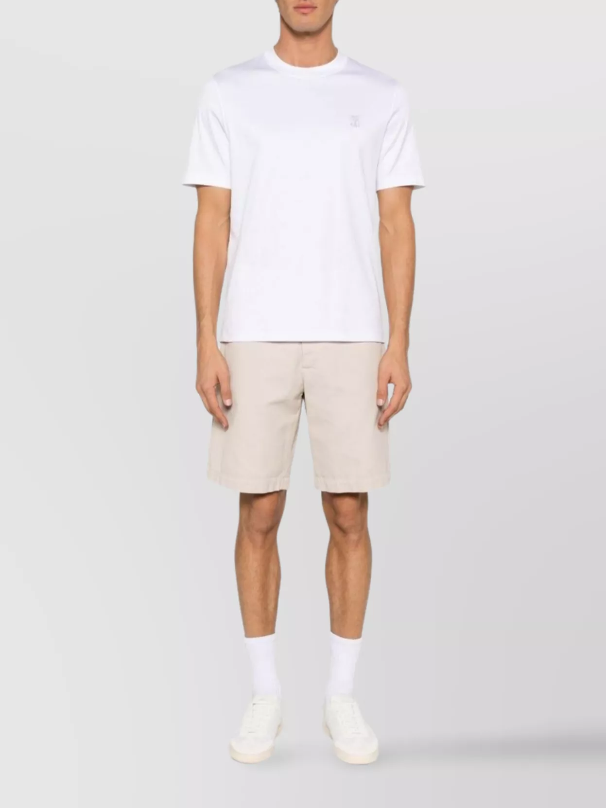 Brunello Cucinelli Cotton T-Shirt With Logo And Crew Neck