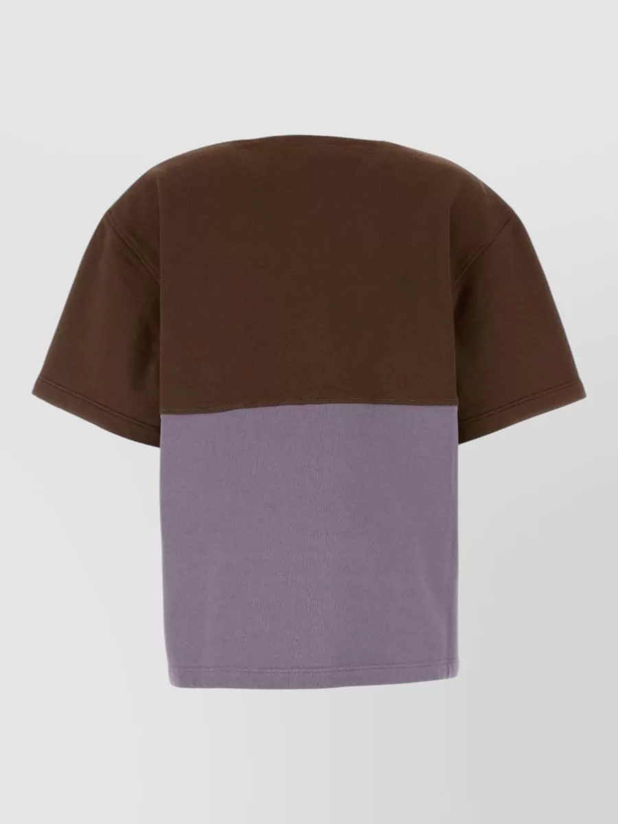 Prada Cotton Two-Tone Polo Top