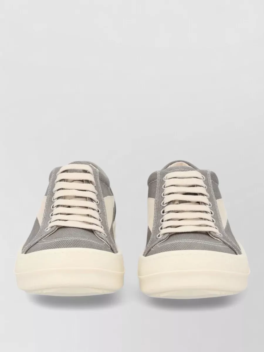 Rick Owens Drkshdw cotton canvas lace-up sneakers