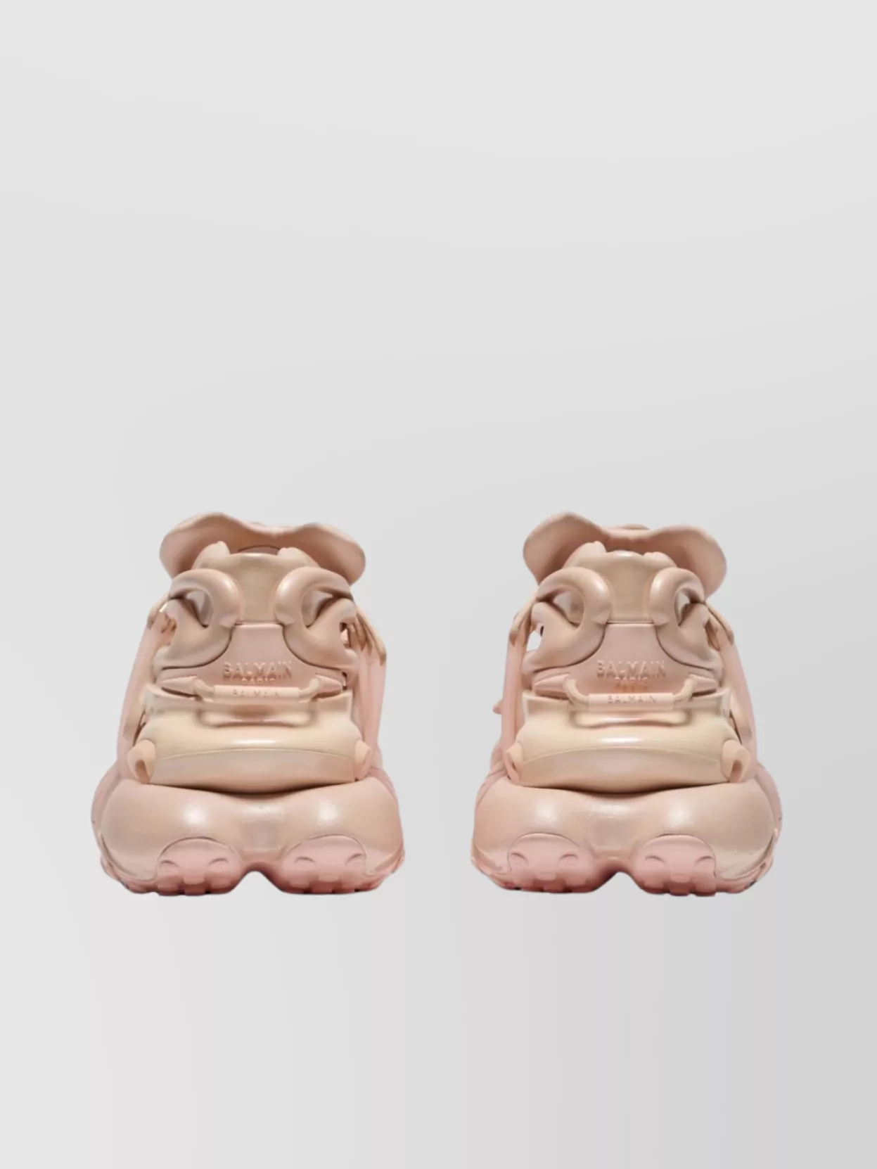 Shop Balmain Low Top Sneakers With Chunky Rubber Sole