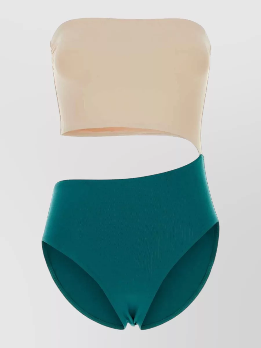 Eres two-tone stretch one-piece swimsuit