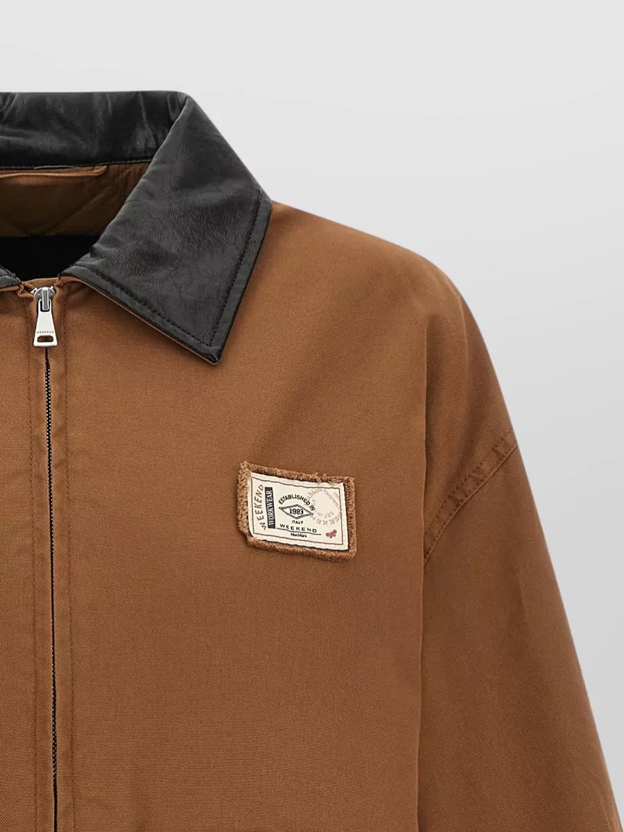 Weekend Max Mara Cotton Quilted Single Breasted Coat