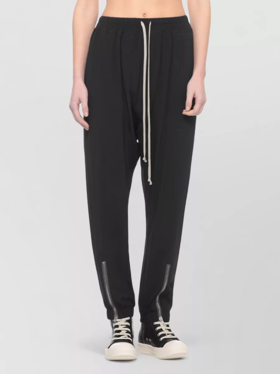 Rick Owens Silk Straight-Leg Track Pants