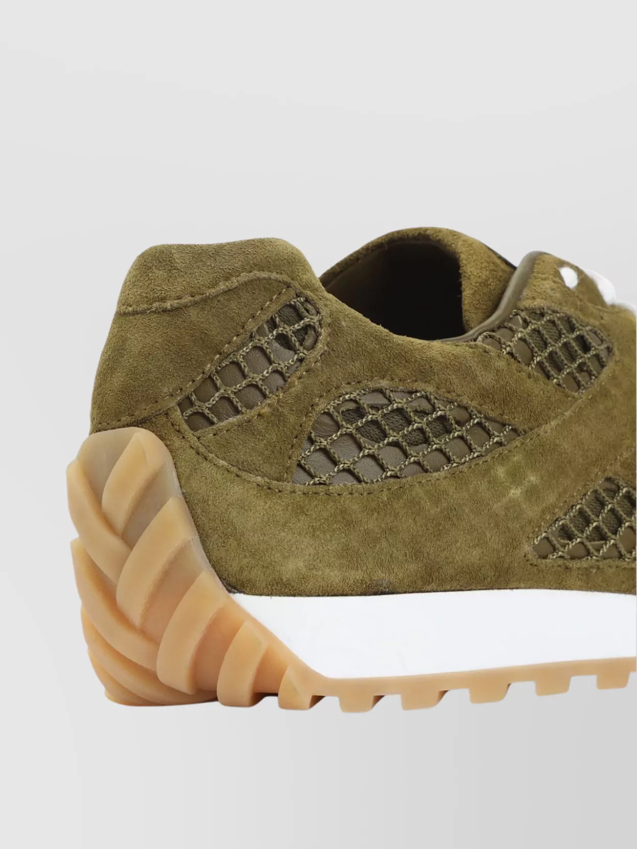 Bottega Veneta Suede Orbit Sneakers Mesh Panels