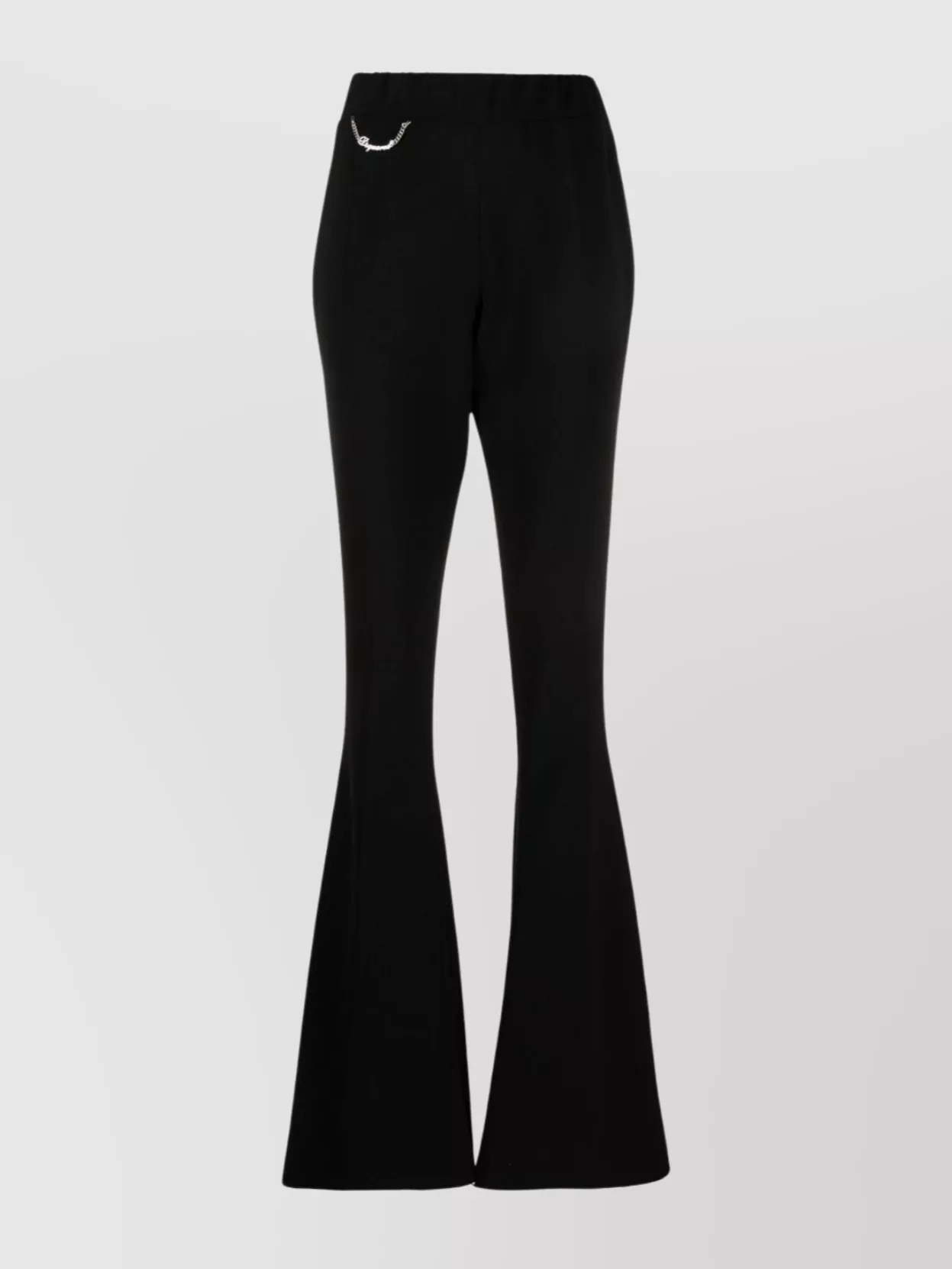 Dsquared2 Flared Trousers Featuring Chain Detail In Black
