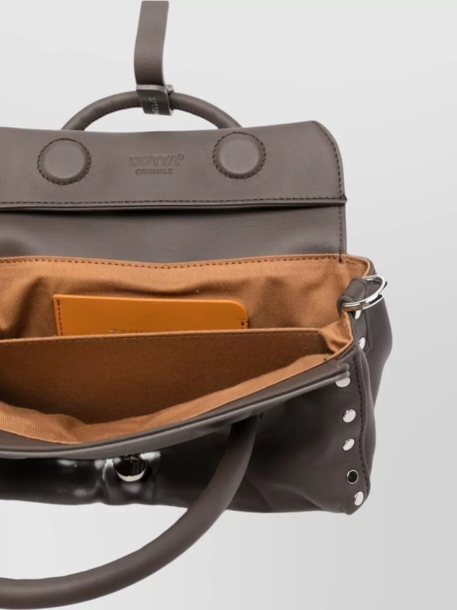 Zanellato Studded Leather Shoulder Bag