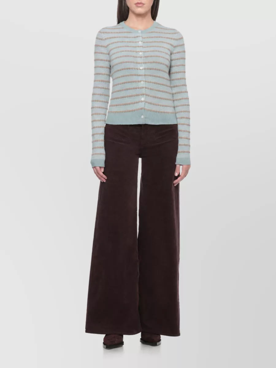 Mother Corduroy Straight-Leg Trousers