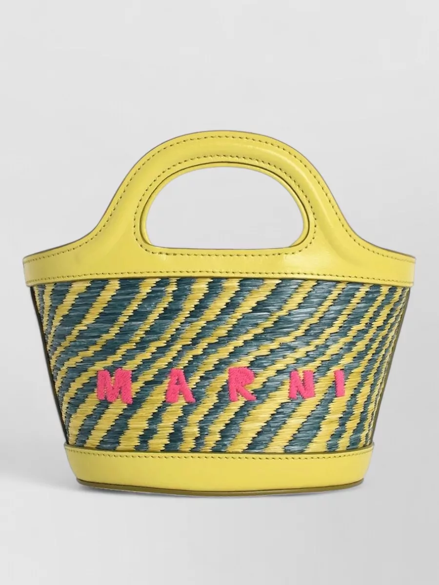 Marni Tropicalia Micro Nylon Bucket Bag