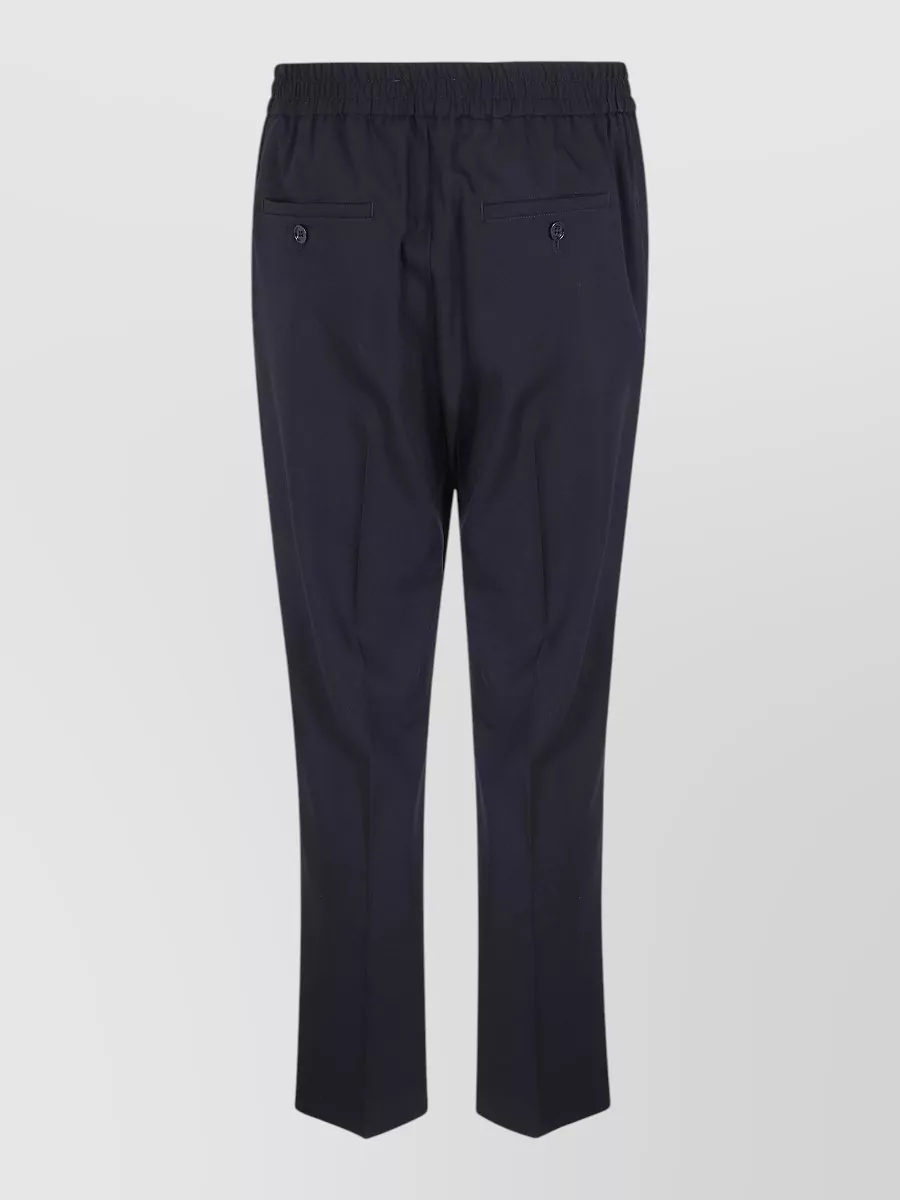 Ami Paris Wool Straight-Leg Trousers