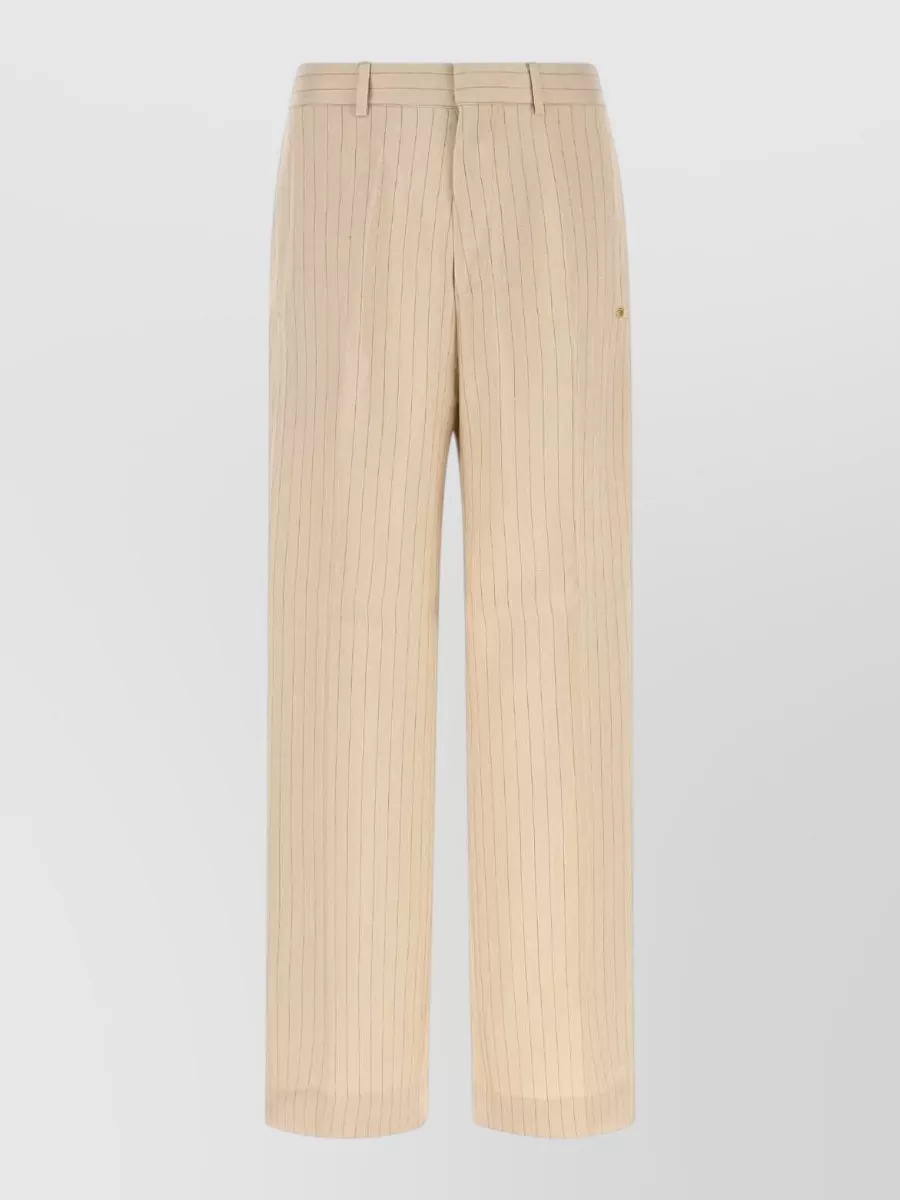 Amiri Embroidered Wide-Leg Trousers