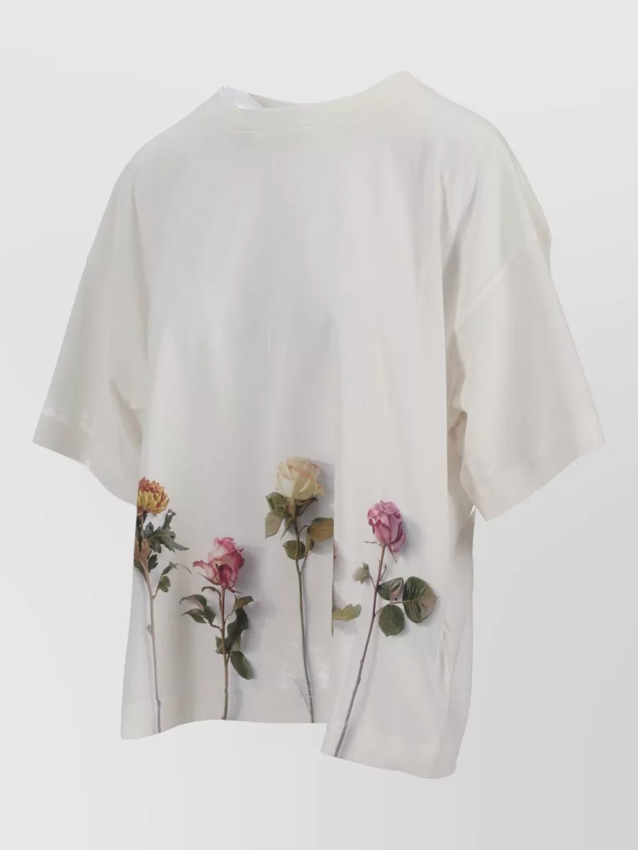 Paul Smith Womens Crew Neck Floral Print T Shirt