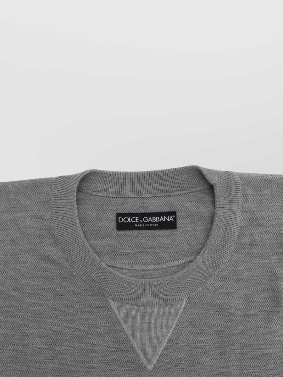 Dolce&Gabbana Silk Relaxed-Fit Crew-Neck Sweater