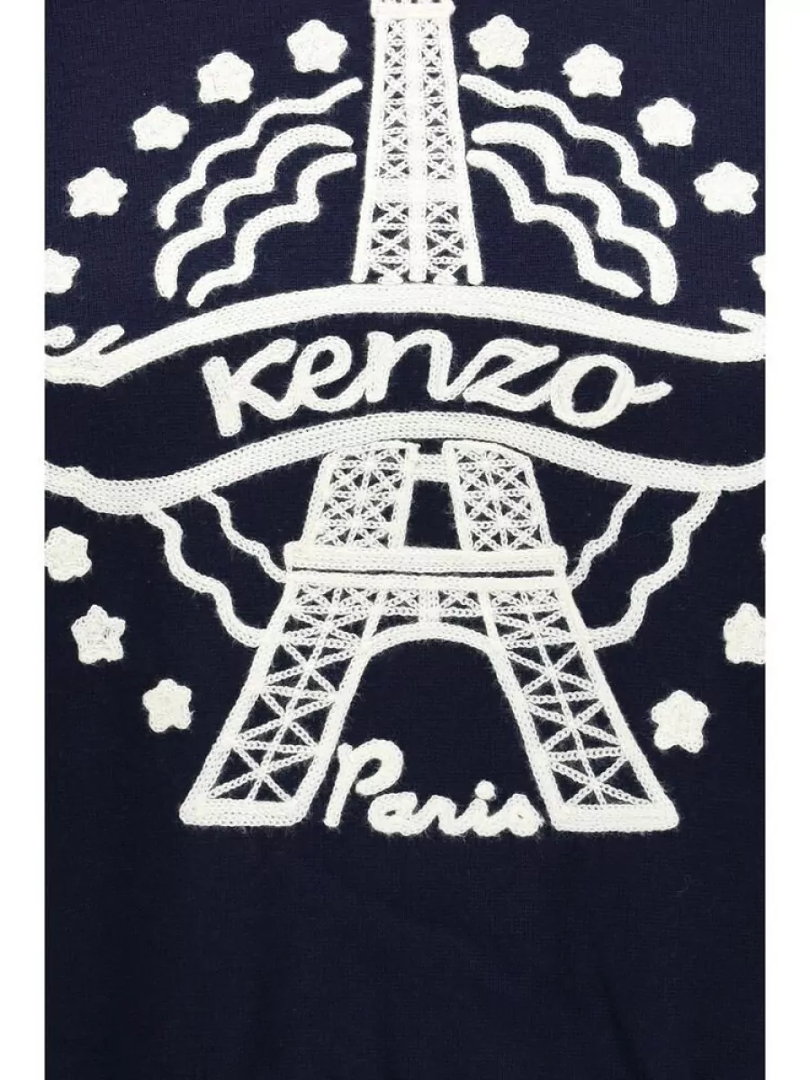Kenzo Wool Hooded Sweatshirt
