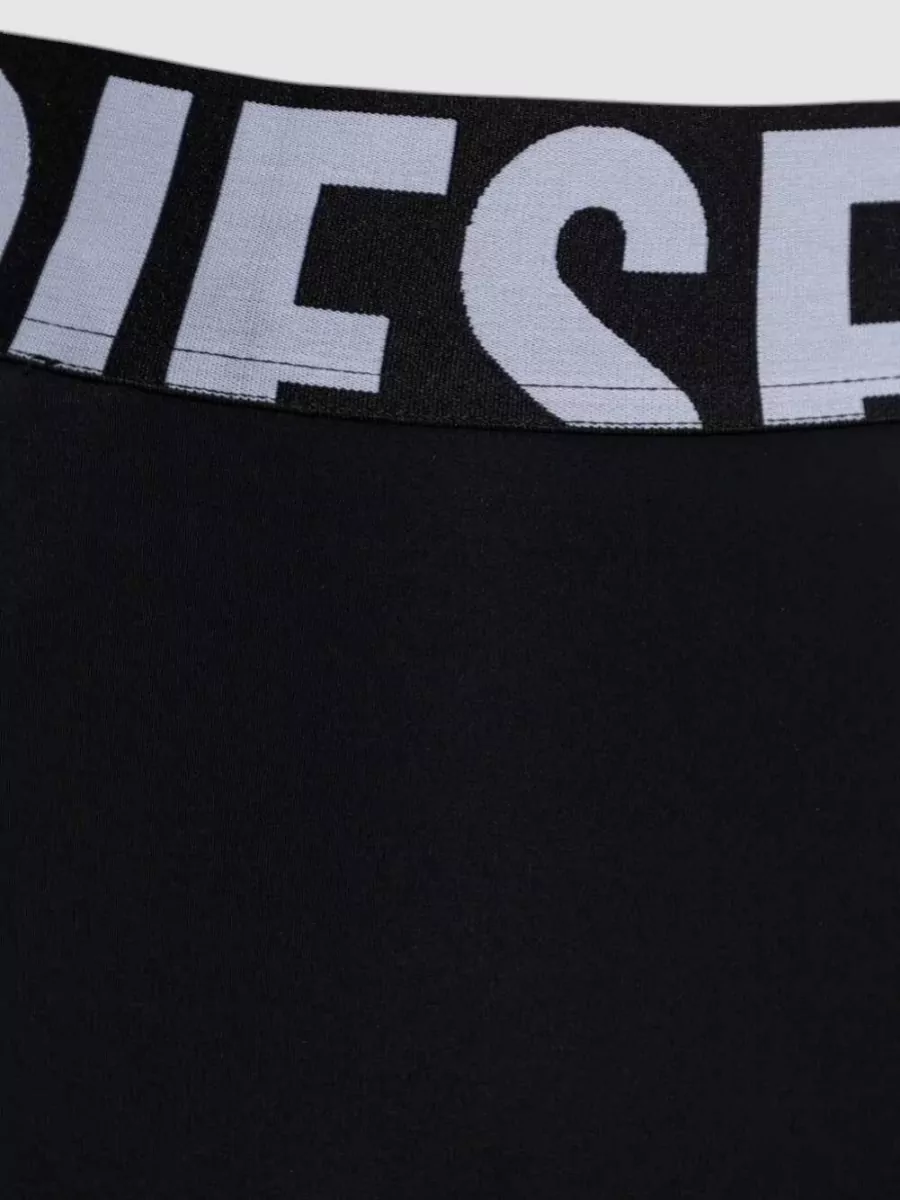 Diesel High-Rise Ankle-Length Logo Leggings