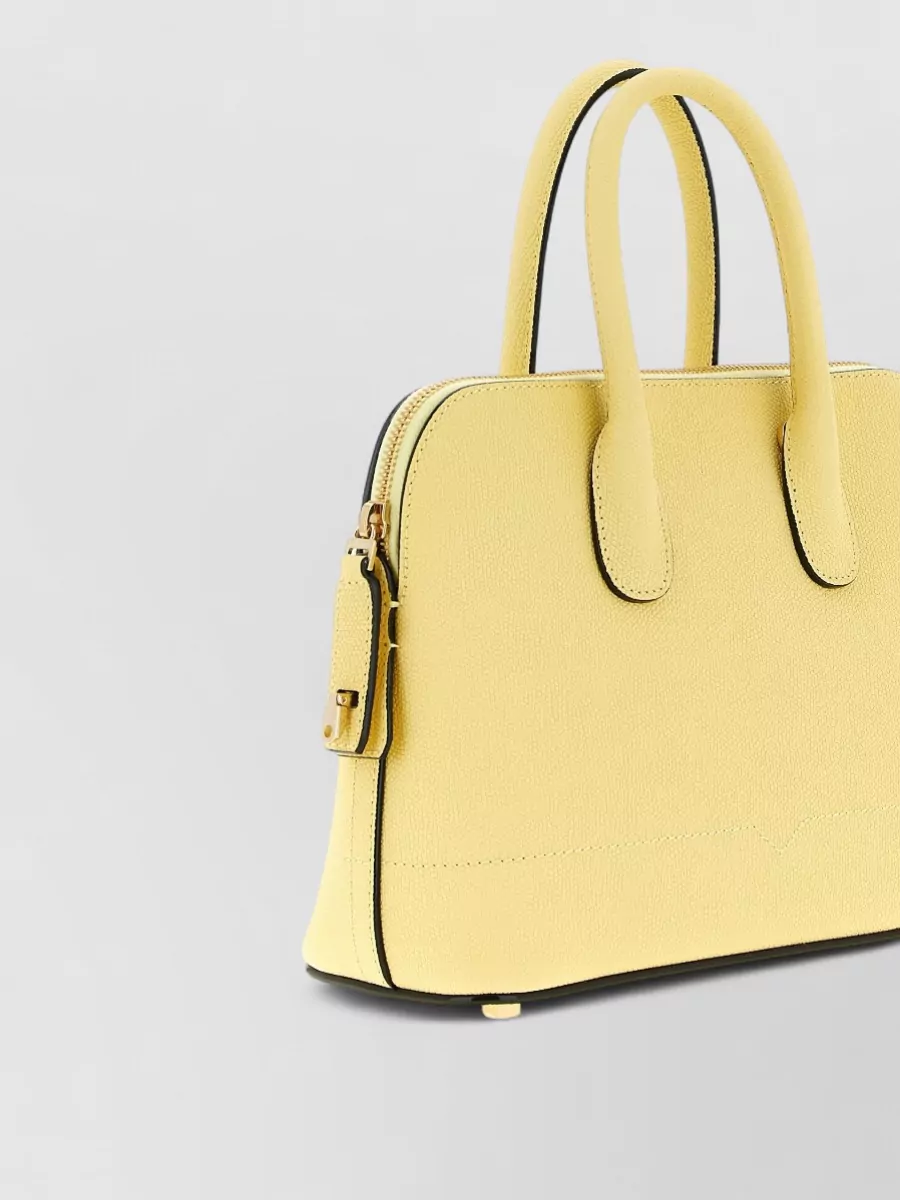 Valextra Mylogo Mini Bag Structured Top Handles Strap