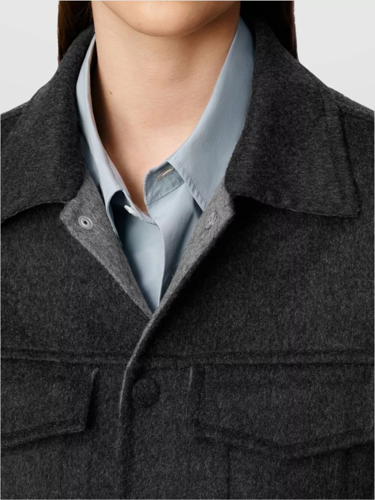 Ami Paris Tailored Jacket With Embossed Collar Detail