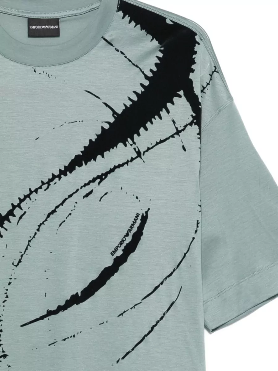 Emporio Armani Cotton Blend T Shirt Short Sleeves