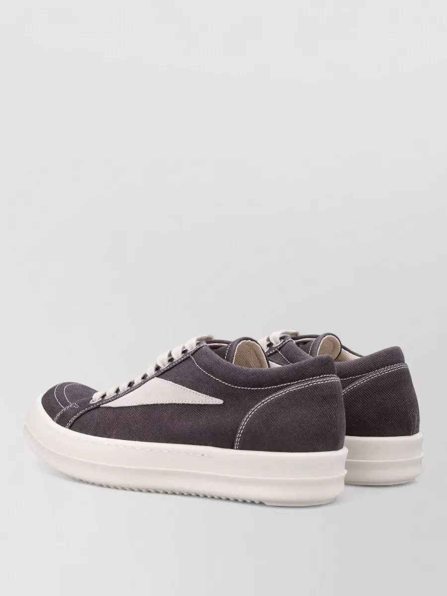 Rick Owens Drkshdw Denim Low-Top Lace-Up Sneakers