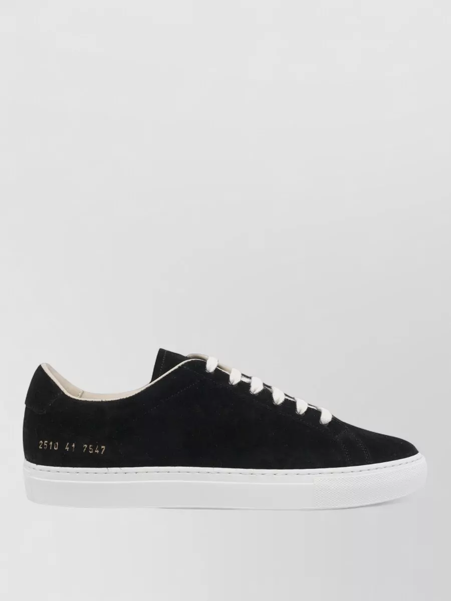 Common Projects Suede Low Top Sneakers With Rubber Sole