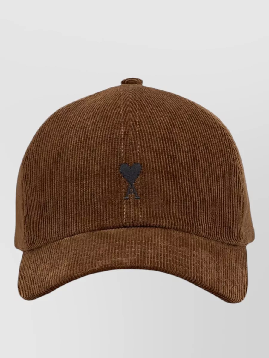 Ami Paris corduroy baseball cap