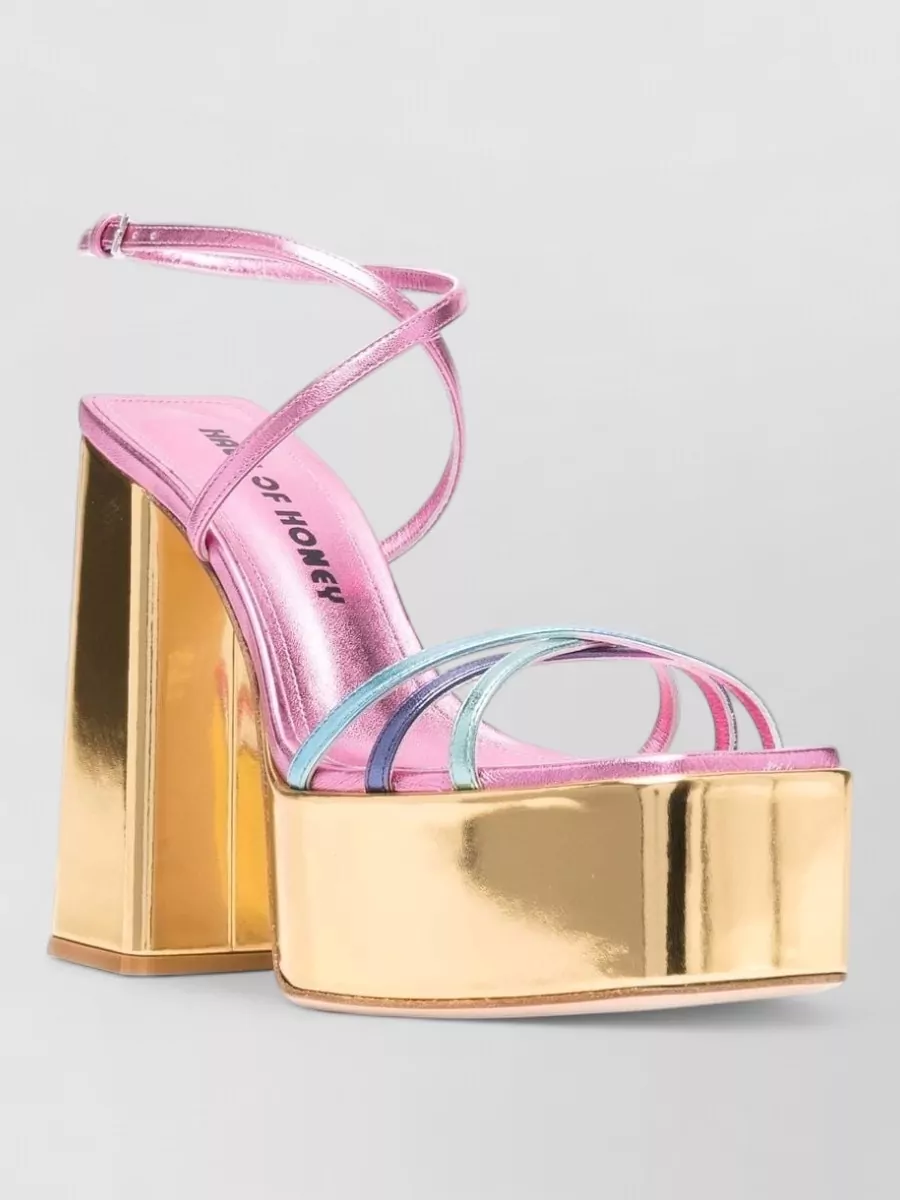Haus Of Honey leather platform sandals