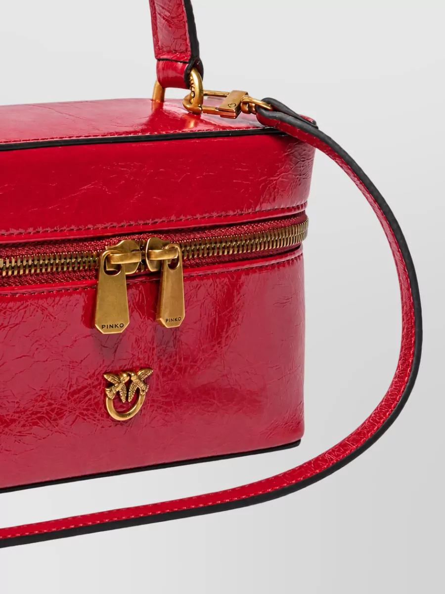 Pinko Love Bag Mini Leather Clutch Bag