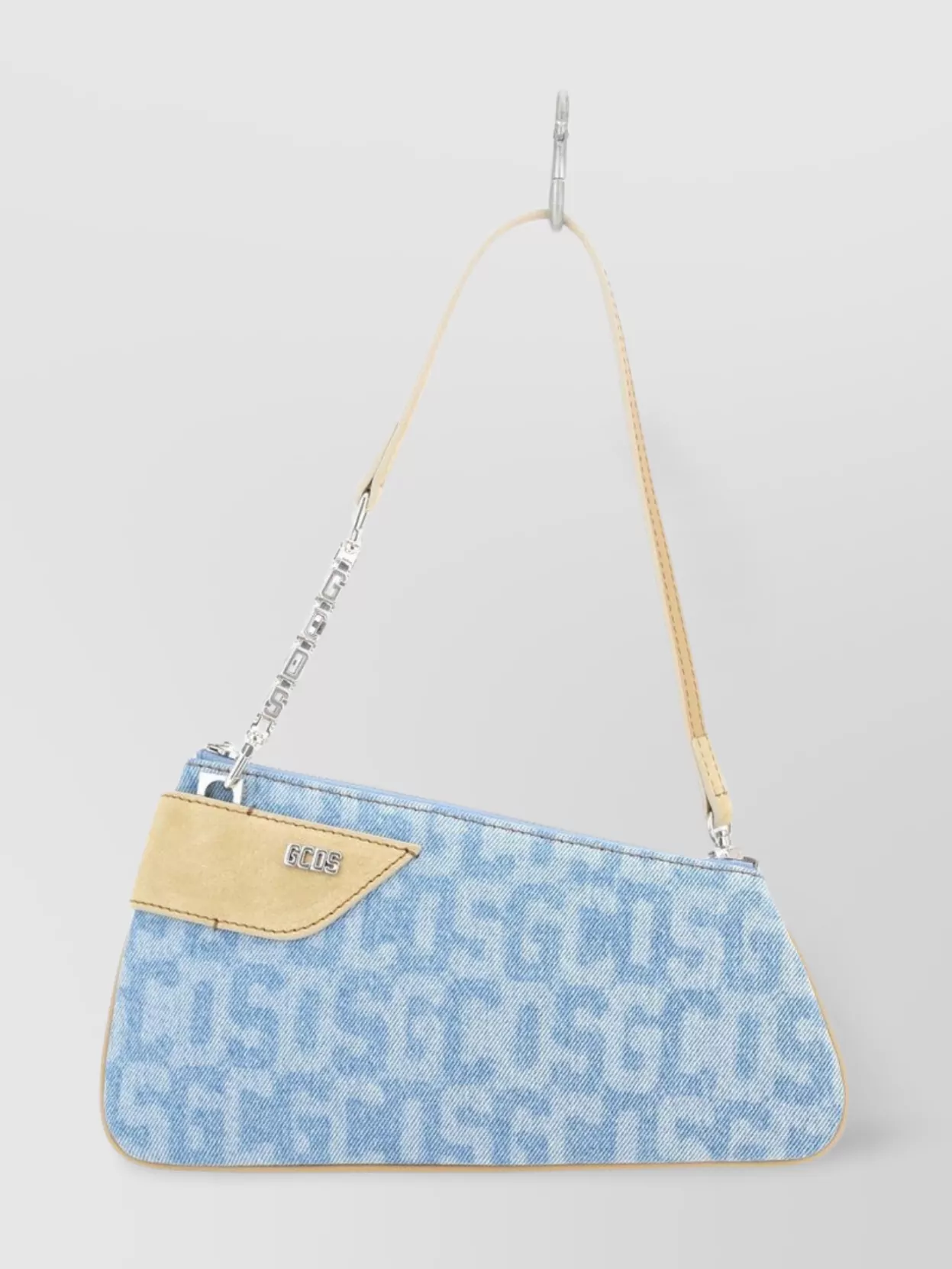 Shop Gcds Monogram Deni Chain Strap Shoulder Bag
