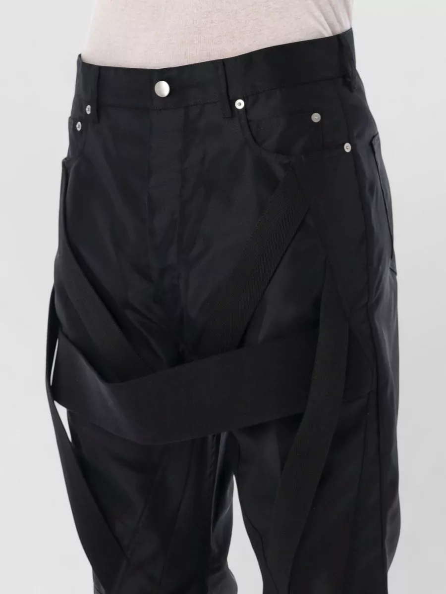 Rick Owens Nylon High-Rise Bootcut Trousers