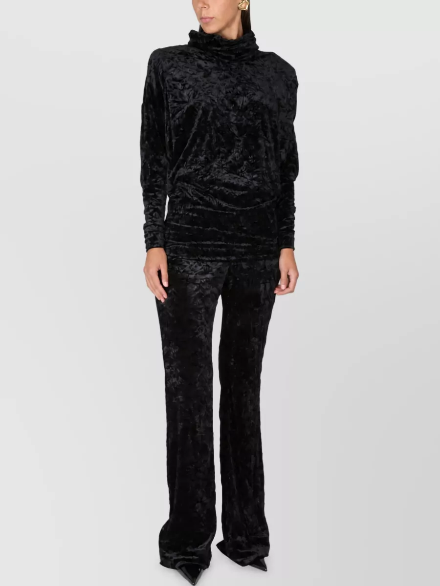 Saint Laurent Velvet Turtleneck Top