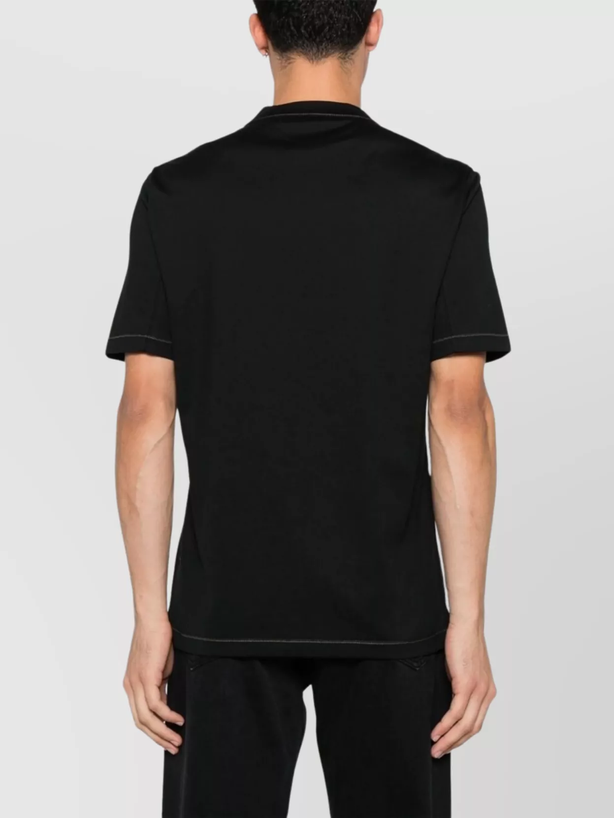 Brunello Cucinelli Stitched Crew Neck Jersey T-Shirt