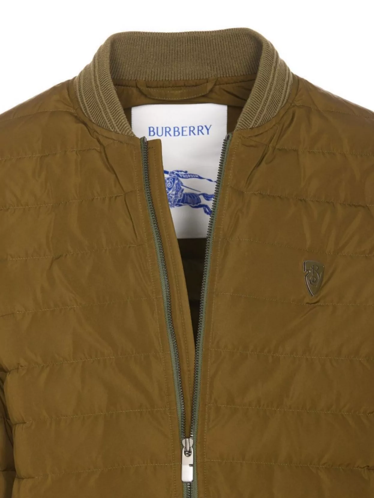 Burberry Quilted Design Jacket Zip Pockets